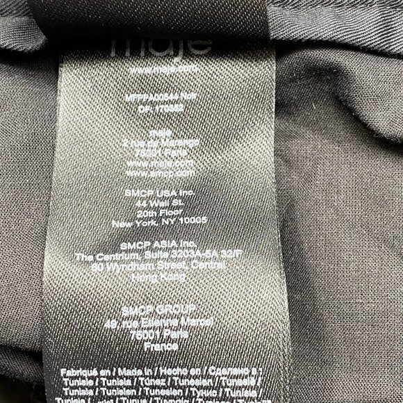 Maje Women’s Pimano Wide Flare-Leg Trousers – Black – Size XS/2 - Picture 5 of 9